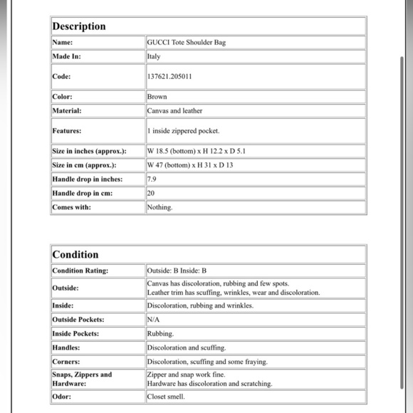 Gucci Beige and Brown Shoulder Bag - Picture 16 of 16